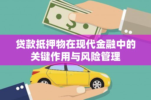 南朗贷款抵押物在现代金融中的关键作用与风险管理
